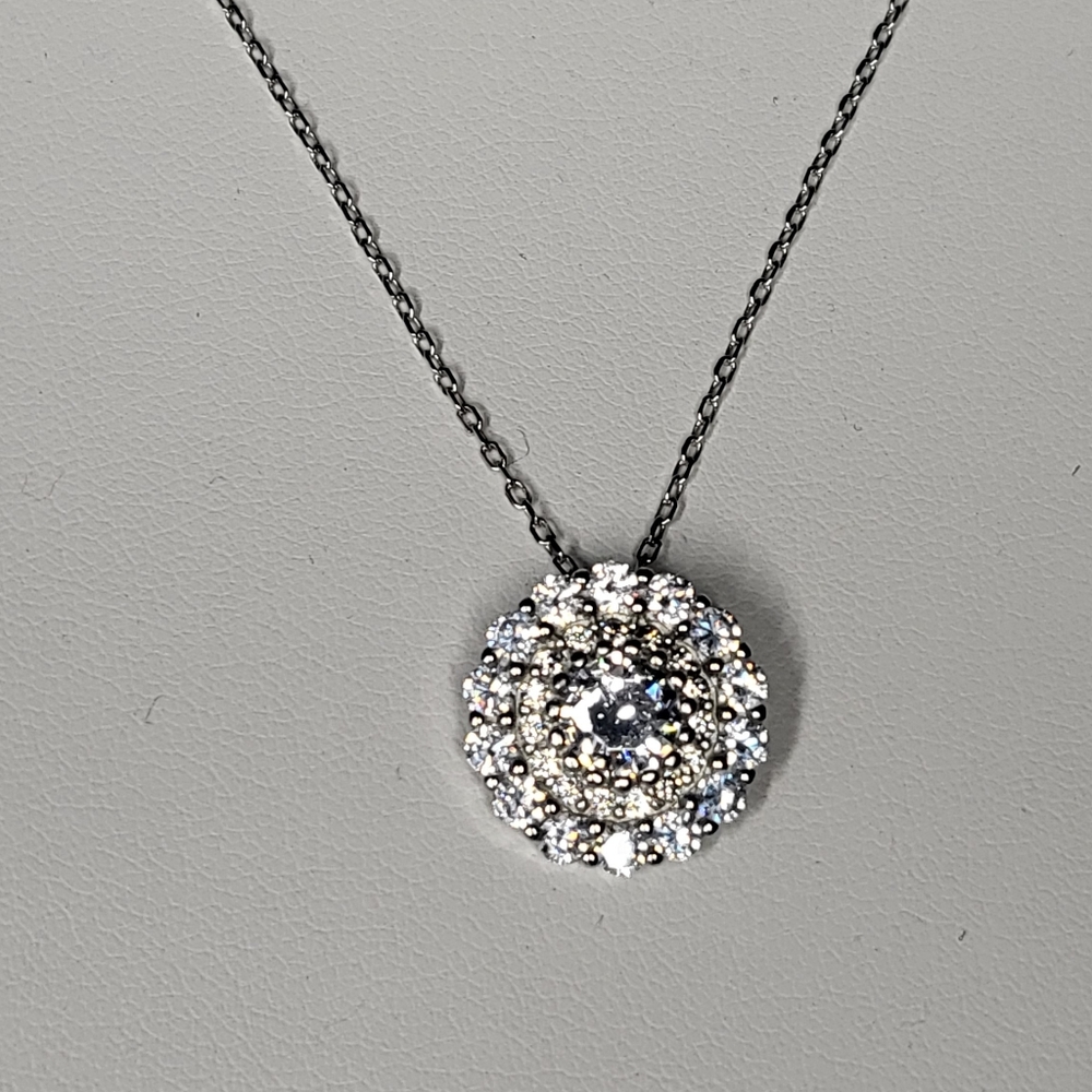 Round Pave Necklace